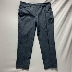 LOFT Ann Taylor Julie Dress Pants Women’s 12 Chambray Dark Blue Textured trouser
